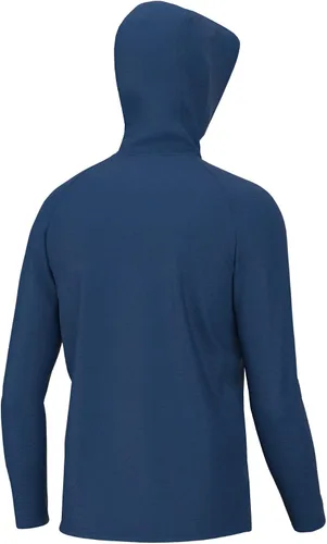 Vista 2 de HUK Waypoint - Sudadera con capucha para hombre, camiseta de manga larga