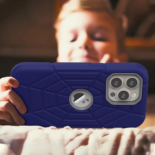 Vista 7 de Grifobes Funda diseñada para iPhone 14 Pro, silicona gruesa 3 en 1, resistente, a prueba de golpes, resistente, funda de goma de 6.1 pulgadas