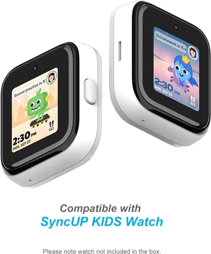 Vista 3 de BlackPro Protector de pantalla compatible con SyncUP Kids Watch (no compatible con SyncUP Watch 2), policarbonato duro y funda de vidrio templado