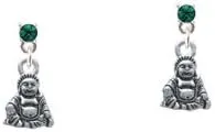 Vista 2 de Mini Buda Crystal Post Earrings