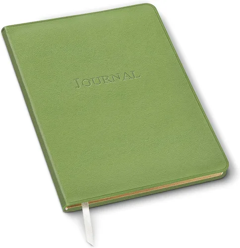 Vista 26 de Diario de cuero Gallery Leather - Elaborado en Maine, EE. UU. - Elegante cuaderno de escritura de cuero con 192 páginas rayadas - Un espacio