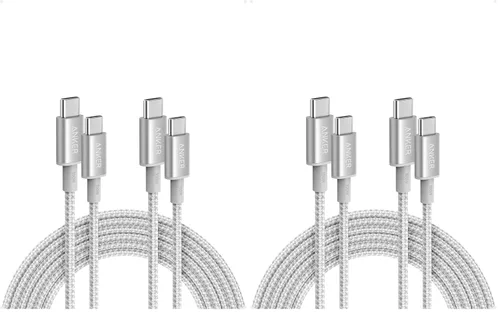 Vista 11 de Anker Cable USB C a USB C, paquete de 2 cables de carga tipo C de 100 W, carga rápida para iPhone 17 Series, MacBook Pro 2020, Pixel y más