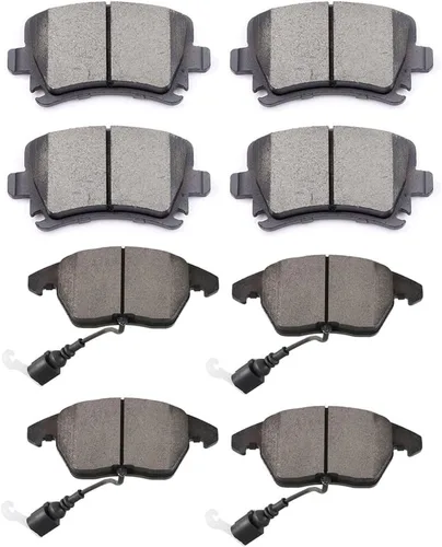 Vista 28 de Juego de pastillas de cerámica, D374 D621 D948 SCITOO 8 piezas de pastillas de freno delanteras y traseras para Honda Civic del Sol 1994-1997