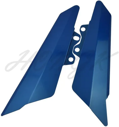 Vista 3 de HONGK - Placa de cubierta del panel lateral de carenado lateral izquierdo y derecho compatible con Kawasaki Z900 2017 Aluminio Azul [B07B4S9FLZ]