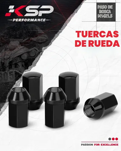 Vista 7 de KSP 14X1.5 Juego de tuercas de rueda para Silverado Sierra 6 Lug Stock Aluminio Llanta, 24 piezas de tuercas de rueda OEM negras cromadas