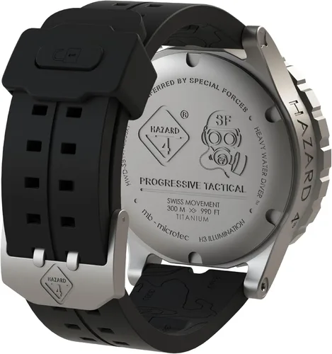 Vista 8 de HAZARD 4 Heavy Water Diver™ : Titanium Tritium Dive-Watch