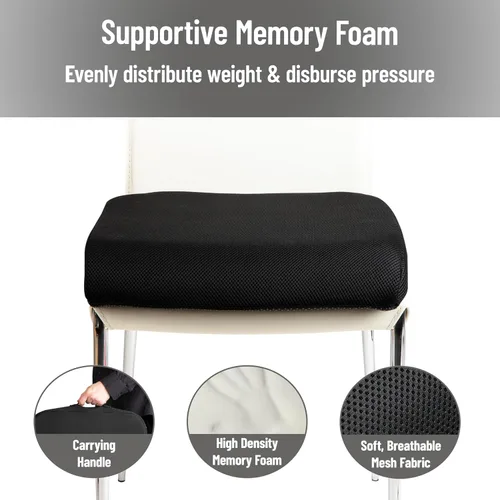 Vista 5 de Mind Reader ARMREST2-BLK - Alivio de presión para la parte inferior de los brazos, cojín ortopédico antideslizante ergonómico, perfecto para Negro