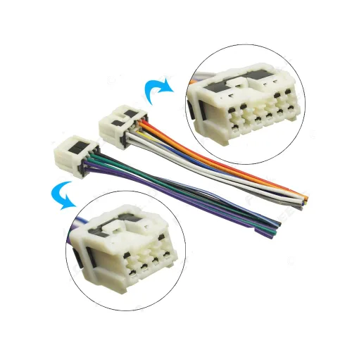 Vista 2 de Para Nissan Frontier Xterra Patrol X-Trail Old Car Stereo CD DVD Power Cableado Arnés Adaptador de Cable Enchufe Telar de plomo Hembra