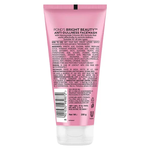 Vista 2 de Pond's Beauty Face Wash Fórmula avanzada de vitamina B3+ 7.05 oz (7.05 onzas)