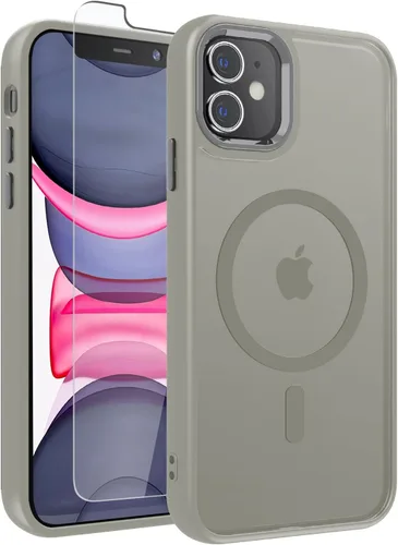 Vista 34 de WRJ Funda magnética mate para iPhone Air de 6.5 pulgadas, [compatible con Magsafe] [protección contra caídas de grado militar], delgada Negro