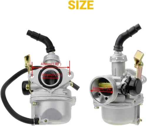 Vista 3 de HIAORS PZ19 Carburador de 19 mm con estrangulador por cable Compatible con Taotao Coolster 110cc 125cc Apollo Sunl NST Coolsport Lifan Baja ATV Quad