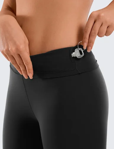 Vista 4 de CRZ YOGA Women's Naked Feeling Biker Shorts - 8 Inches High Waisted Yoga Workout Gym Running Spandex