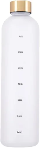 Vista 11 de Eforcase Botella de agua de plástico de 32 onzas, botella de agua delgada Rosa