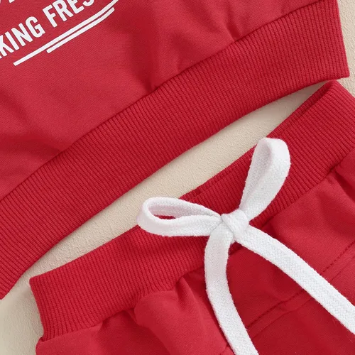 Vista 5 de Gueuusu Sudadera navideña con estampado de árbol de Navidad y camión, 2 piezas, ropa de invierno de Navidad