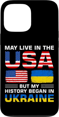 Vista 24 de Ukraine Flag America Flag Ukrainian Roots Case for iPhone 17