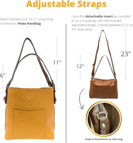 Vista 4 de Joy Susan - Bolsa clásica 2 en 1 para mujer, estilo hobo