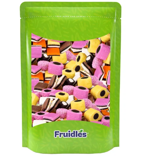 Vista 7 de Fruidles Gomitas de Regaliz Allsorts de Estilo Inglés, Dulces Allsorts, Sin OGM (1 Libra)