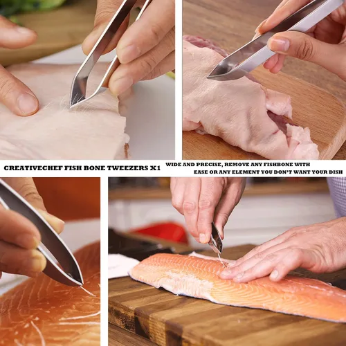 Vista 10 de CREATIVECHEF Kit de chapado profesional para chef, juego de galjanoplastia culinaria de 7 piezas, negro, acero inoxidable