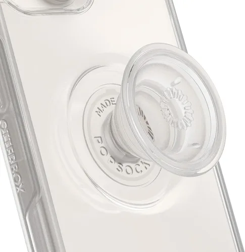 Vista 3 de OtterBox + Pop Symmetry Clear Series - Funda para iPhone 14 y iPhone 13 (Solo) - Embalaje no comercial - Transparente