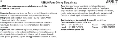 Vista 8 de 50mg. BISGLYCINATE (100 unidades) ABBLO es suave para el estómago y se puede tomar con alimentos.