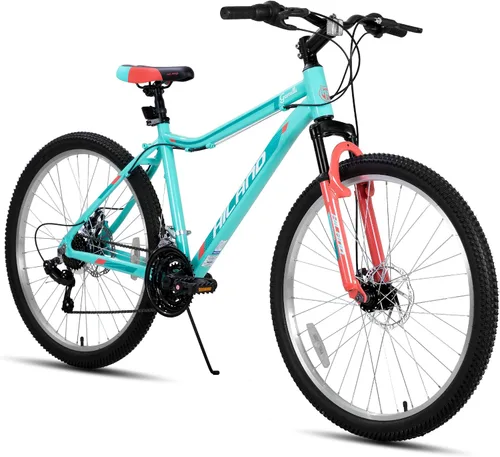 Vista 11 de HILAND 20 Inch 26 Inch Mountain Bike for Women Girl, Lock-Out Suspension Fork, Aluminum Frame, Adult Ladies Mens MTB Bicycle