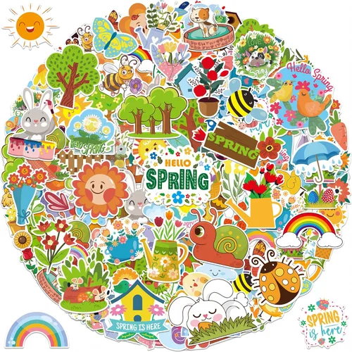 Vista 14 de LINAYE 100 calcomanías individuales de recompensa de Punny que no se repiten, vinilo motivacional, impermeables, calcomanías para profesores, a