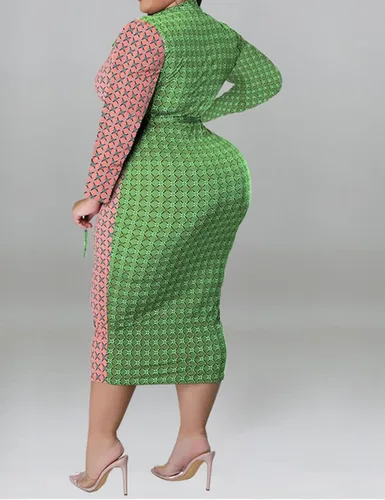 Vista 4 de IyMoo Vestido largo casual de manga larga con botones y cuello de solapa para mujer