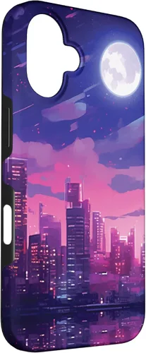 Vista 3 de Funda estética Kawaii de anime y manga de los años 80 y 90 para iPhone 16