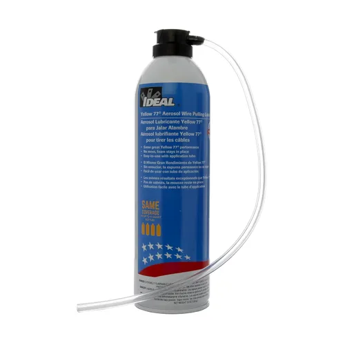 Vista 3 de Ideal Eléctrico Amarillo 77 Lubricante de tracción de alambre, cubo de 1 galón, modelo 31-351