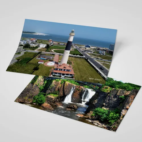 Vista 5 de Paquete de 20 postales de paisaje vintage de Estados Unidos de Nueva Jersey, postales de todo el mundo, tarjetas de felicitación para viajes