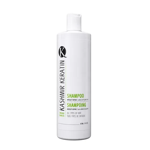 Vista 9 de Kashmir Keratin Champú enriquecido sin sulfato sin parabenos para todo tipo de cabello NUEVA PRESENTACIÓN (8 Fl. Oz)