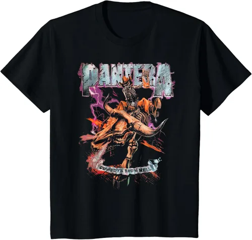 Vista 5 de Pantera Camiseta de manga corta oficial de Cowboys From Hell Riding Skeleton