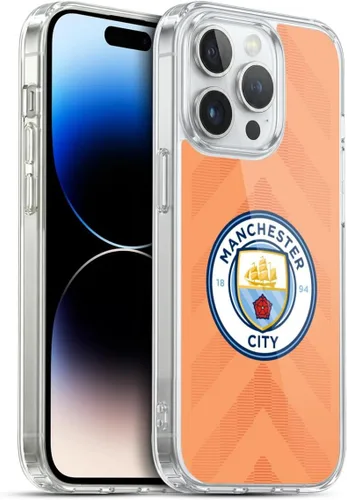 Vista 120 de Head Case Designs Funda de gel con licencia oficial del Manchester City Man City FC Away 2022/23 [protección de grado militar] compatible con Apple