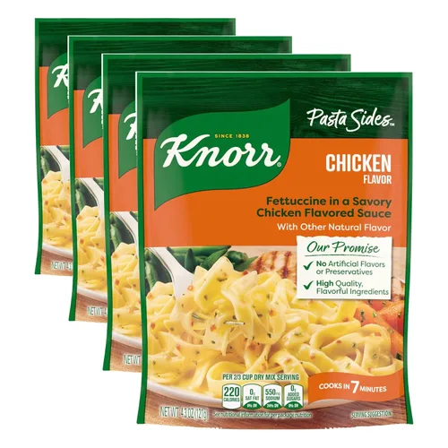 Vista 11 de Knorr Pasta Sides Fettuccine de pollo para deliciosas guarniciones rápidas de pasta 4.3 oz
