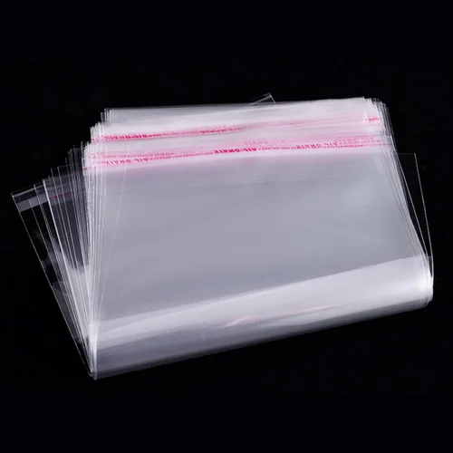Vista 8 de EachDusto Bolsas de celofán adhesivas de 5 x 5 pulgadas, 100 bolsas de celofán transparentes autoadhesivas de 2 mil, bolsas cuadradas de polietileno