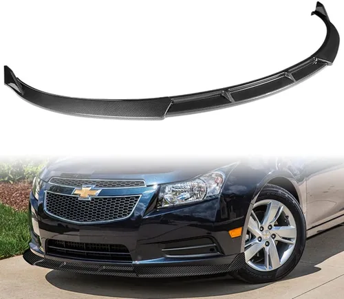 Vista 7 de Q1-TECH, borde de parachoques delantero compatible con Chevrolet Cruze 2011 - 2014, alerón de parachoques delantero, kit de cuerpo de barbilla