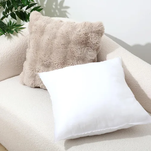 Vista 4 de Soaoo Juego de 1 cojín esponjoso a granel de 18 x 18 pulgadas, relleno de fibra de poliéster de 14.11 oz, almohada cuadrada decorativa para sofá