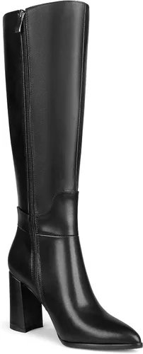 Vista 8 de Dance&Style Women's Leather Boots Block Heels Shoes Fall Boots Knee High