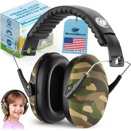 Vista 8 de Vanderfields Auriculares de Protección Auditiva - 26dB - Protección Auditiva para Tiro de Rango - Orejeras con Cancelación de Ruido para Adultos 2