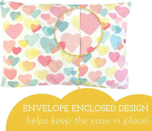 Vista 2 de Little Sleepy Head Funda de almohada para niños pequeños, 100% algodón y funda de almohada hipoalergénica para almohada de niños pequeños, funda