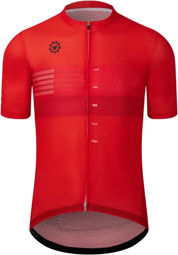 Vista 22 de GCRFL Maillot de ciclismo para hombre con 3+1 bolsillos con cremallera manga corta ciclismo ciclismo camiseta de ciclismo transpirable tela de malla