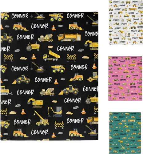 Vista 19 de callie Manta de Navidad Personalizada para Niños y Adultos, Manta Decorativa de Franela/Sherpa Suave y Acogedora con Nombre e Inicial Personalizada