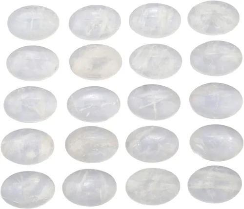 Vista 7 de TUMBEELLUWA Cabujones ovalados de cristal curativo con parte trasera plana para hacer joyas, paquete de 15 unidades, Ojo de tigre