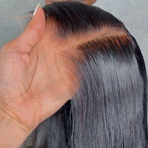 Vista 9 de Cierre frontal de encaje HD de 13 x 4 pulgadas, cabello humano lacio con encaje frontal de 10 pulgadas, cabello virgen brasileño 100% sin procesar