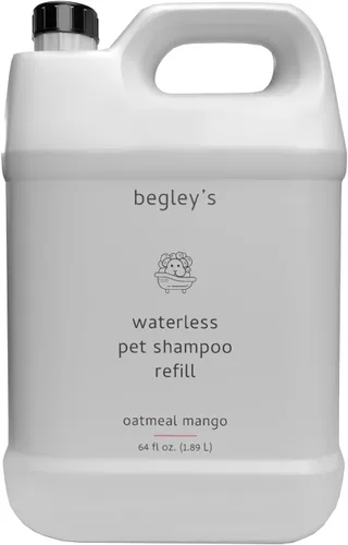 Vista 10 de Begley's - Champú sin enjuague sin agua para mascotas, limpieza sin baño, desodorizante y remoción de olores para un pelaje brillante y con olor