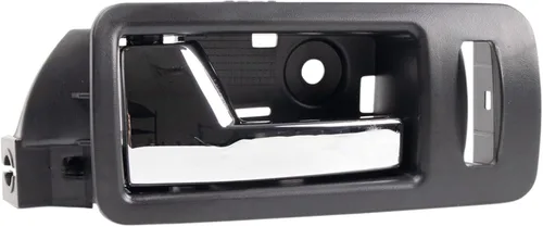 Vista 35 de TRQ Manija de puerta interior delantera izquierda cromada y negra para el lado del conductor compatible con Ford F-150 2012-2014