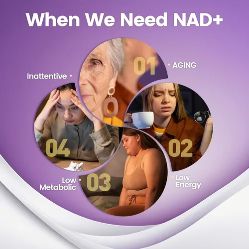 Vista 6 de Suplemento NAD, gomitas de resveratrol NAD+, 60 unidades, ultra puras orgánicas - absorción mejorada - con 1000 mg de NAD y 900 mg de resveratrol