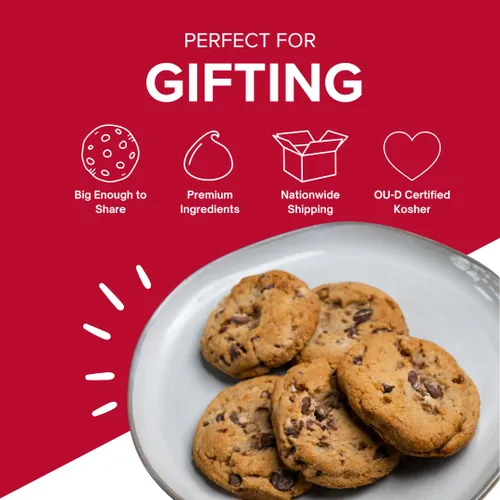 Vista 4 de Galletas Christie, galletas gourmet "Warm Hugs", 18 galletas en lata plateada