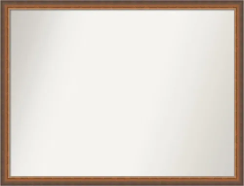 Vista 232 de Amanti Art Espejo de baño de bronce para sobre fregadero, 29 x 19 pulgadas, espejo rectangular de bronce antiguo, marco de madera tradicional