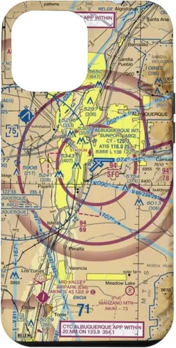 Vista 26 de Albuquerque (ABQ) Sectional Chart - Aviation Case for iPhone 17